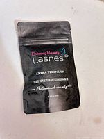 Front of sealed pouch showing brand, product type, and size