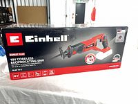 Front of retail box displaying Einhell branding, product image and specifications