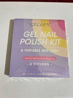 Front of sealed Gellen Gel Nail Polish Kit box showing product name and 6 colors