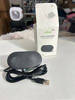 Speaker with USB cable and box