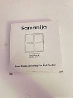 Front of Samanija box showing product name and 16-pack icon