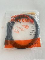 Front view of sealed 1.5 m AV / HDTV cable package
