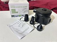 air pump with box, nozzles and manual