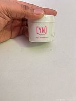 Front view Young Nails jar showing logo weight 45 g