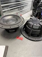 Pair of Hi-Vi Research D8.8+ speaker drivers front and rear view