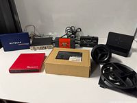 Group shot of all electronics in lot