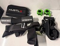 Group shot showing all fitness accessories together