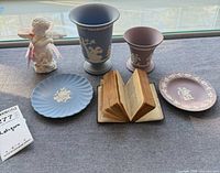 Group shot of all six items on tabletop