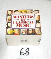 Box front with Masters of Classical Music title