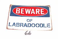 Front view showing full design and wording