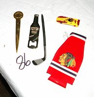 All five items laid out showing fronts