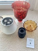 All four candle holders arranged together