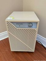 Front view showing grille and control panel