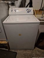 Front view of Inglis Super Capacity top-load washer showing lid and control panel