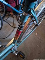 Seat tube decals reading Supercycle confirming brand