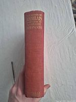 Spine showing red cloth, gilt title, publisher imprint
