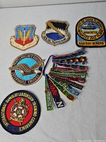 All six patches laid out for overview