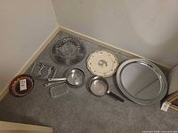 Group shot showing all nine items laid out