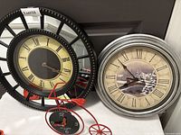 All three clocks grouped together