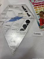 Front view of Hex N More acrylic ruler