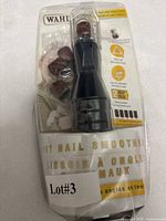 Front of unopened WAHL pet nail smoother blister pack