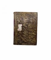 Front cover showing marbled boards and spine label