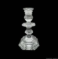 Full view of Baccarat Regence crystal candlestick