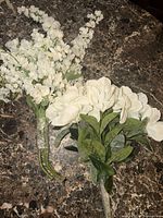 Both dried flower bundles on tabletop
