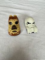 Stormtrooper and Chewbacca cars top view