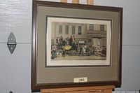 Front view of framed print showing full artwork, mat and frame
