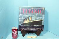 Front cover of Titanic: An Illustrated History book with dust jacket