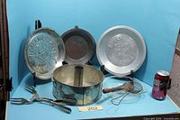 Group view of all bakeware and utensils