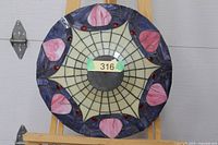 Full view of stained glass lamp shade