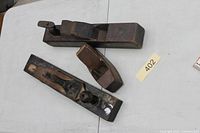 Group shot of three wood planes showing overall condition
