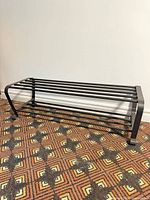 Front angled view showing entire shoe rack structure