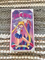 Front view of VHS sleeve featuring Sailor Moon artwork