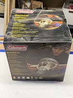 Retail box showing Coleman BlackCat catalytic heater details