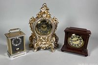 All three clocks front view