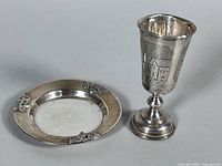 Cup and plate together showing size relationship and overall design