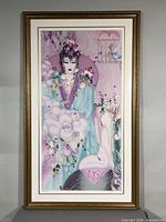 Full view of framed print showing artwork and frame