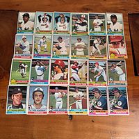 All 24 cards laid out in four rows of six