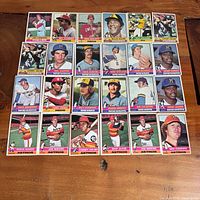 All 24 1976 Topps cards arranged four rows of six
