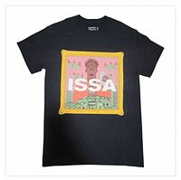 Full view of front of T-shirt showing graphic and overall condition