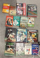 All 15 books laid out face up showing covers