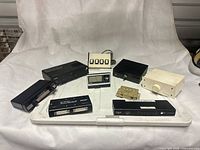 All nine devices arranged on surface