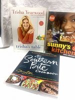 Front view showing all three cookbooks