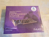 Front of sealed Asante FriendlyNet Fast 10/100 PCI Ethernet adapter box