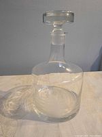 Full view of decanter with stopper