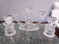 Front view showing all three crystal pieces