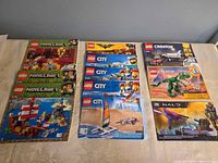 All manuals laid out showing variety of themes